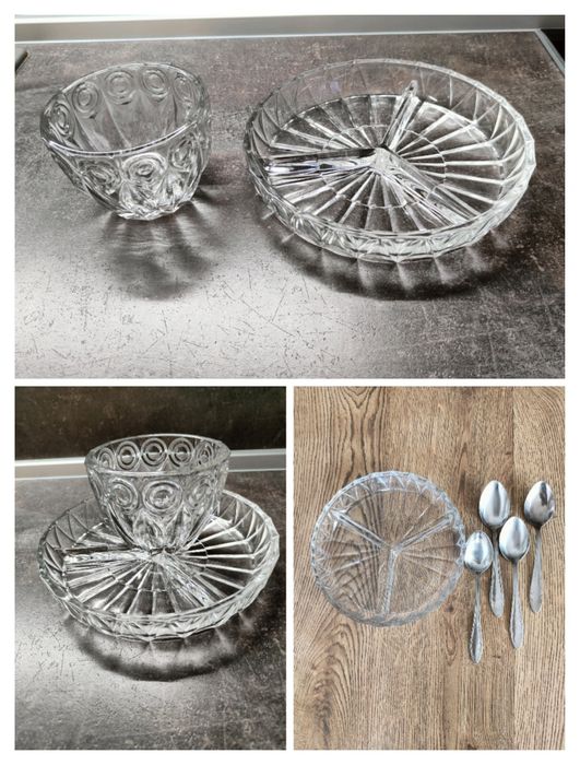 Ордьовър, купичка за ядки, лъжици