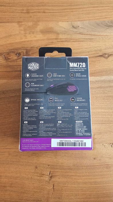 Геймърска Мишка Cooler Master MM720 - НЕРАЗОПАКОВАНА, може и БАРТЕР