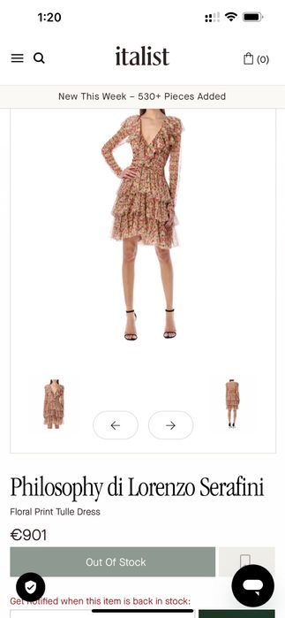 Оригинална рокля Philosophy by Lorenzo Serafini –