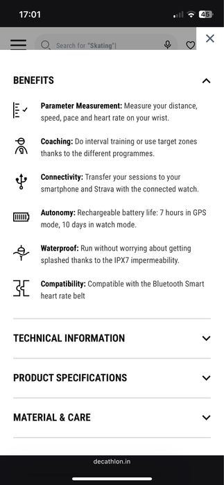 Ceas Kalenji On move 500 GPS