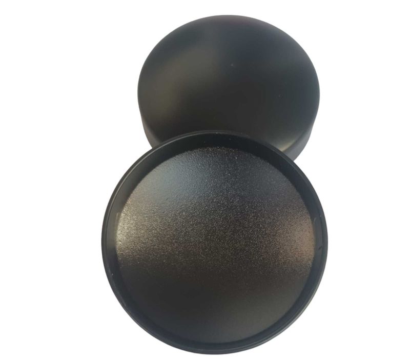 Set 2 capace pentru balustrada, Aluminiu, 45mm, Negru Mat Model Rotund