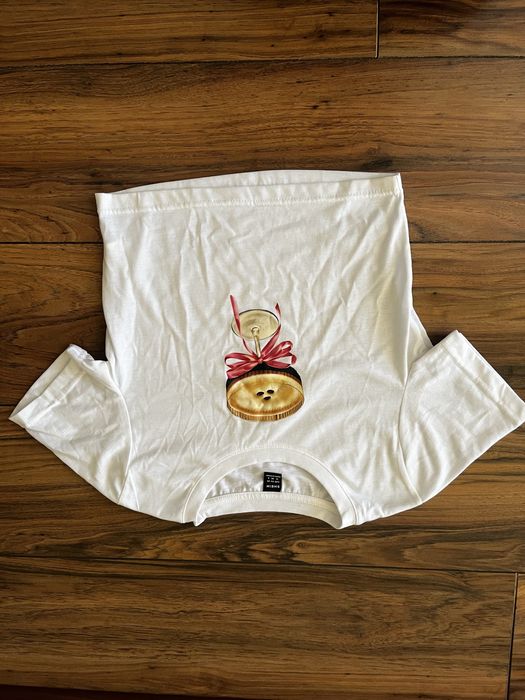 Кроп топ блуза с щампа