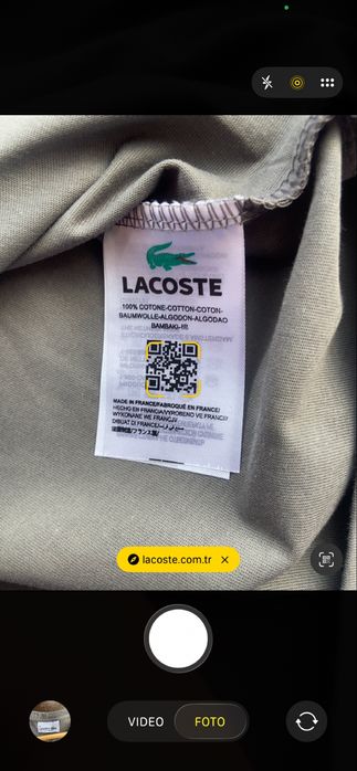 Triocu Lacoste Gri