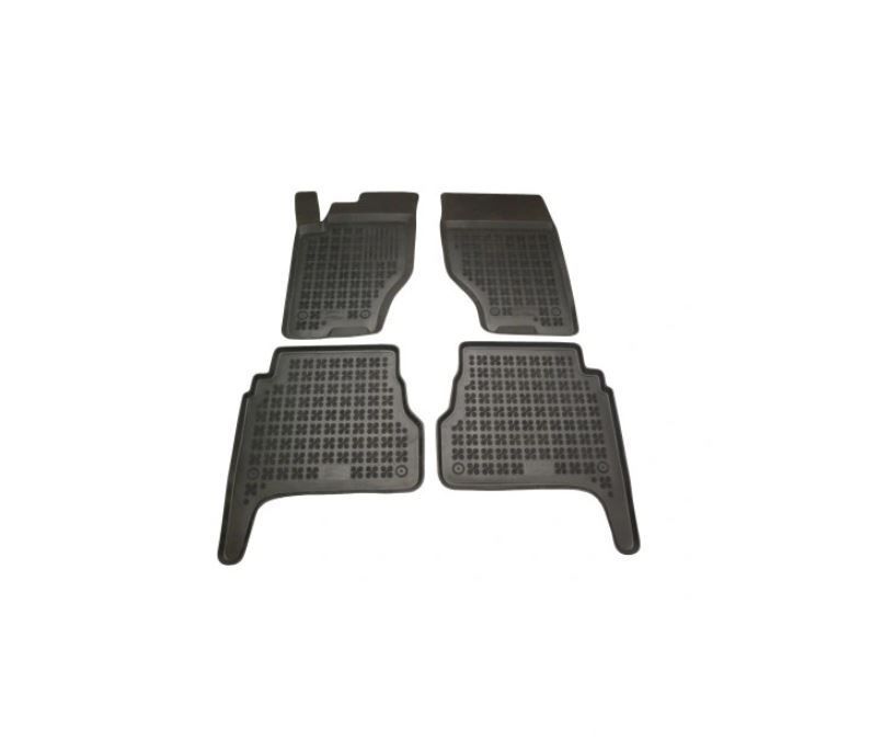 Set covorase auto din cauciuc KIA SORENTO (JC), 08.2002-05.2009, presuri tip tavita, negru