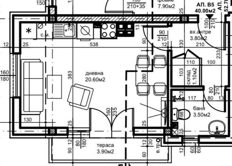 Оферта 77298 - Едностаен апартамент в кв. Прослав