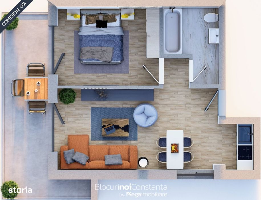 #TVA inclus: Apartament cu 2 camere la cheie - Sea Breeze, Mamaia Nord