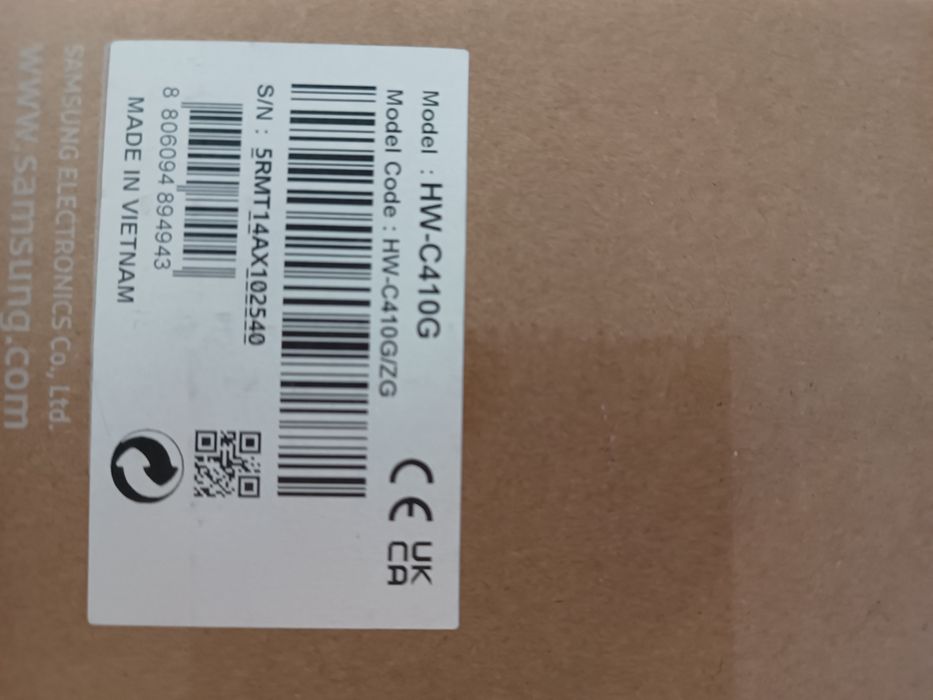 Саундбар Samsung HW-C410G, 2.0 канала, 40W, черен и титан 120x120x25mm