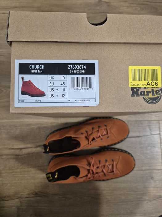 Dr. Marten Church Suede Monkey Boots