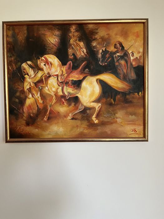 Маслена картина платно канава