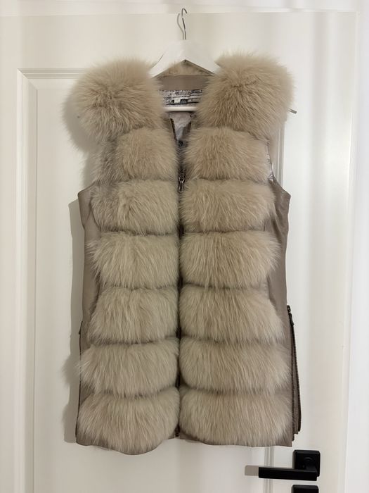 Vesta de blana naturala