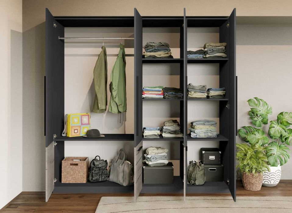 Set Dormitor Gri Noce C2 - Transport Gratuit in 4-10 zile