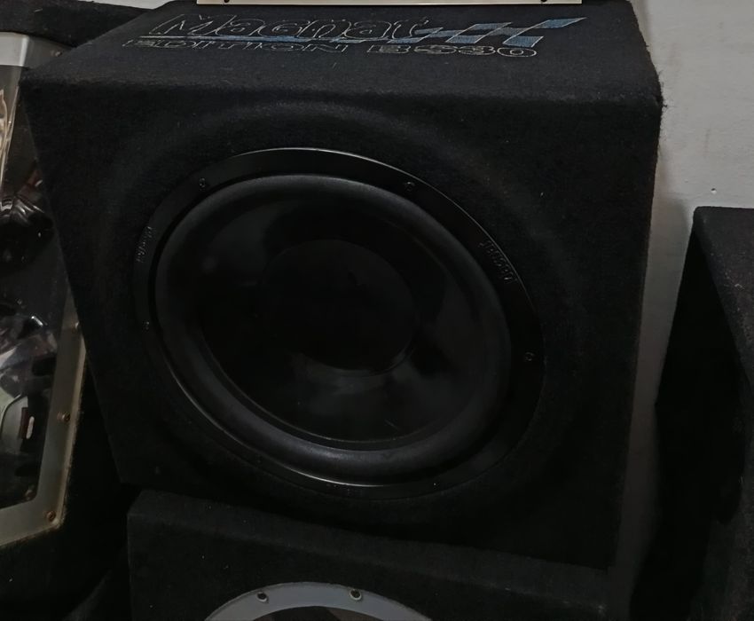Pachet stație și subwoofer auto Magnat tun de bass 12 inch amplificator audio auto