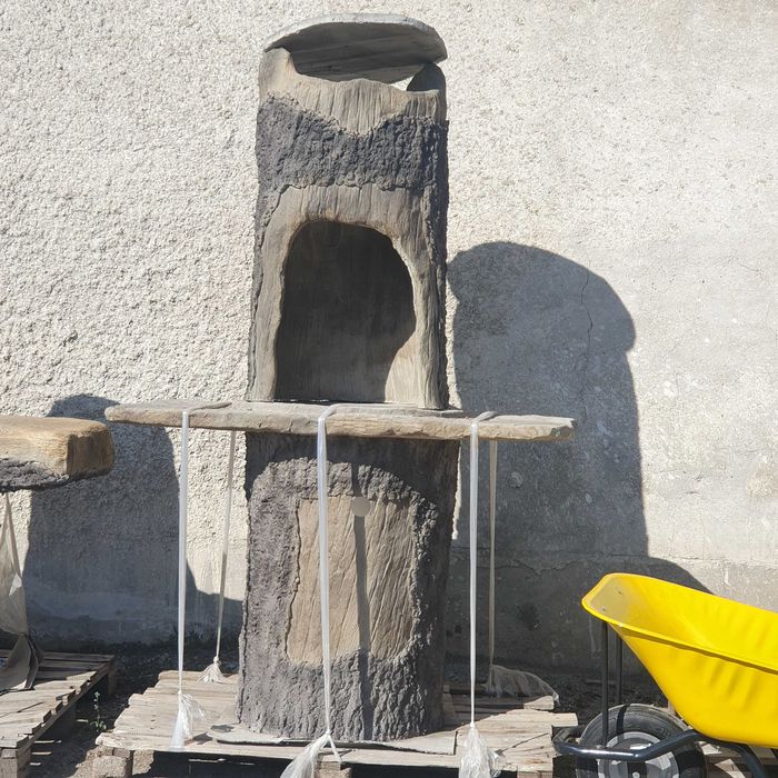 Барбекю от щампован бетон