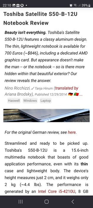 Leptop Toshiba Satelite