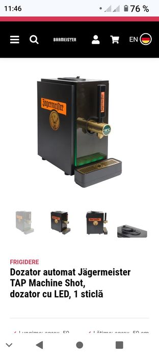 Vând dozator jagermeister