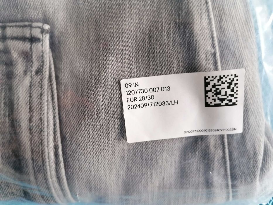 Мъжки Slim Cargo Jeans [H&M] [Размер: 28/30] [Цвят: Сив]