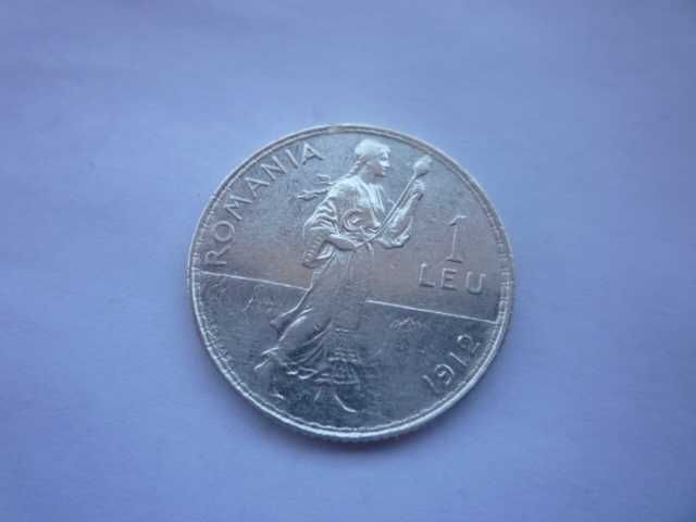 сребърна монета 1 лея 1912