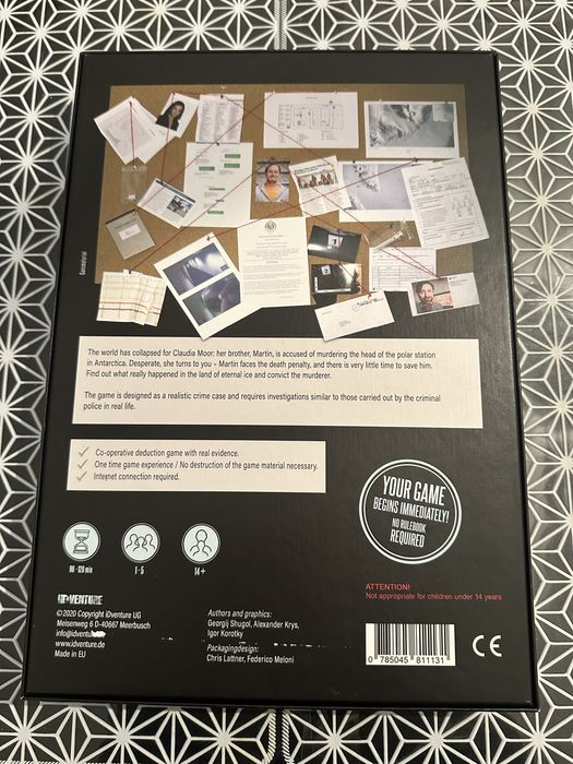 Detective Stories – Antarctic Fatale (joc de societate)