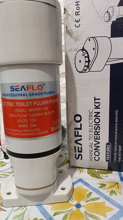 Kit conversie manuală-electrică Seaflo pt. toaletă marină (SFMTP1-02)