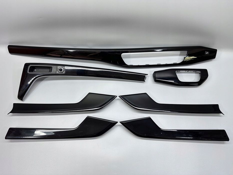 Trimuri PIANO BLACK Audi A4 A5 B9 8W ORIGINALE ! Ornamente S4 S5
