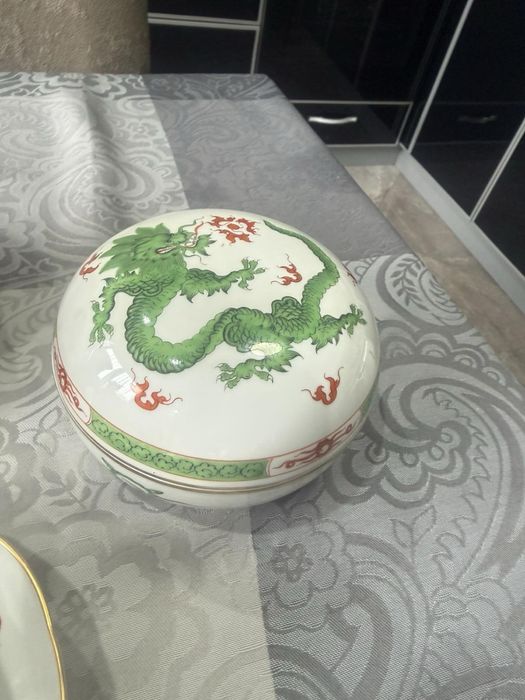 Сервиз майсен зелени дракони