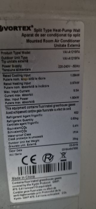 Aer Conditionat Inverter 12000 btu second hand, instalare inclusa
