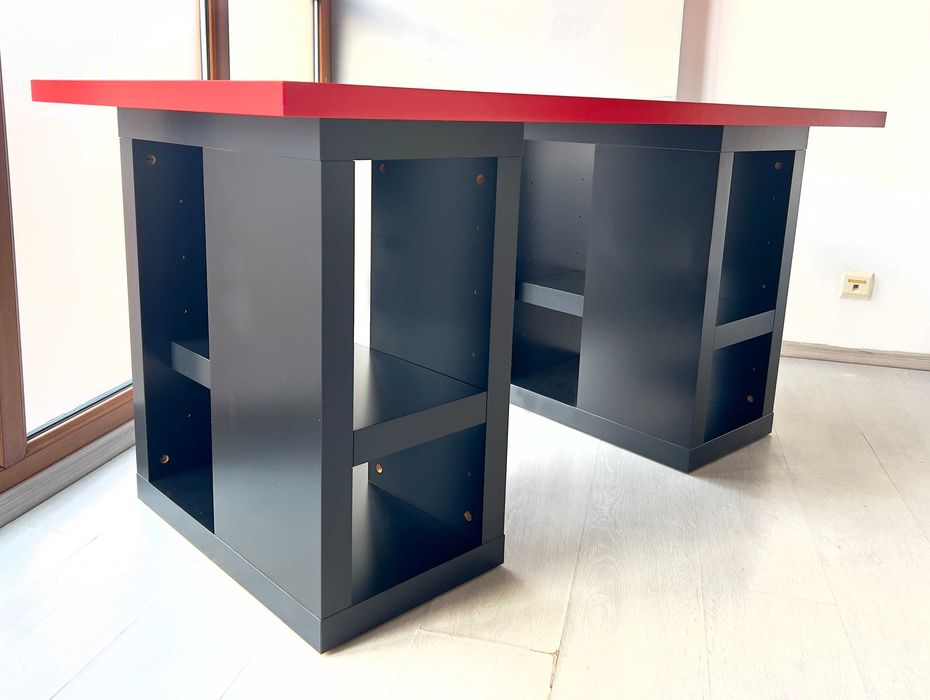 Birou IKEA VIKA ANNEFORS (corpuri) + VIKA AMON (blat) 150×75 cm. Foarte bine întreținut
