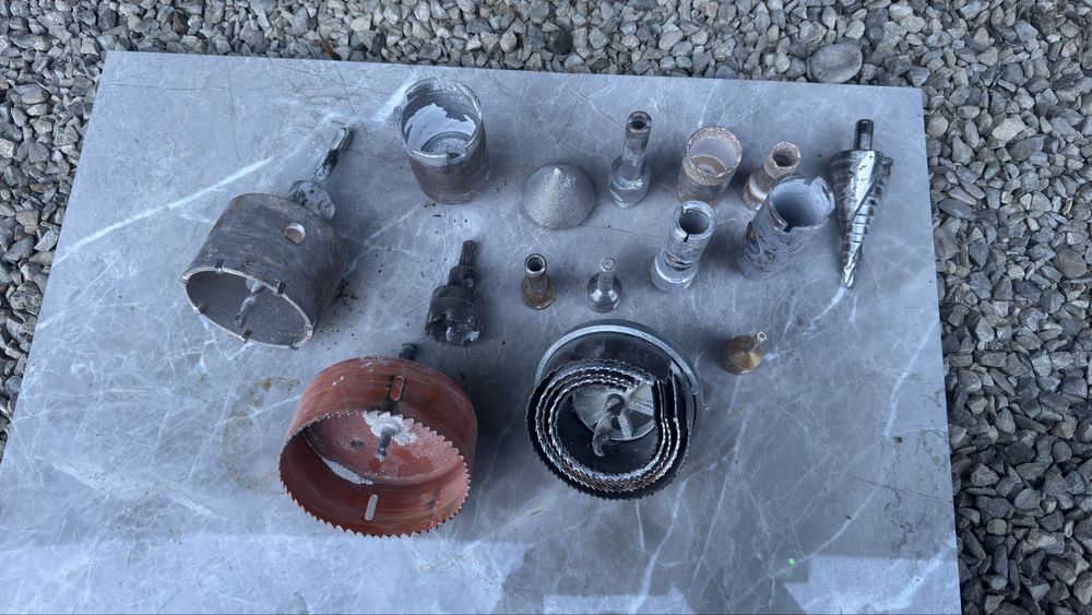 Set Mixt Carote Diamantate, Carote Zidărie și Burghiu Trepte