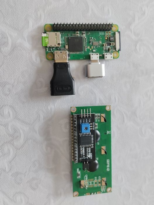 Raspberry Pi Zero W, LCD display i2c 16x2