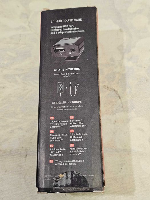 Mars Gaming 4T MSC2 7.1 USB Sound Card