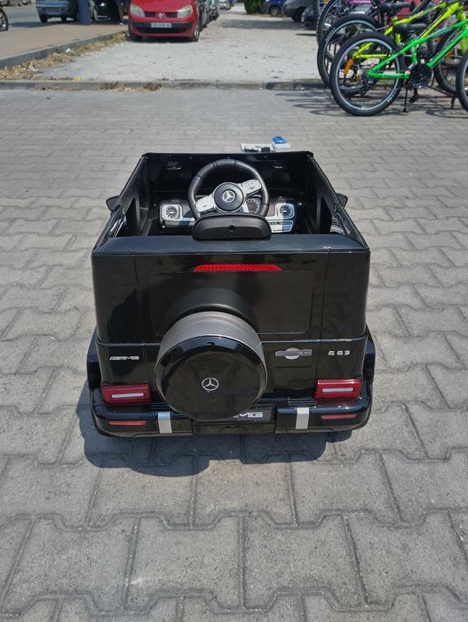 MERCEDES Акумулаторен джип AMG G63 мет. черен