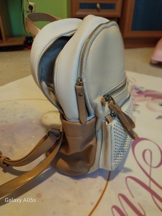 Дамска раничка в кафяво и бежово на Paolo Bocelli