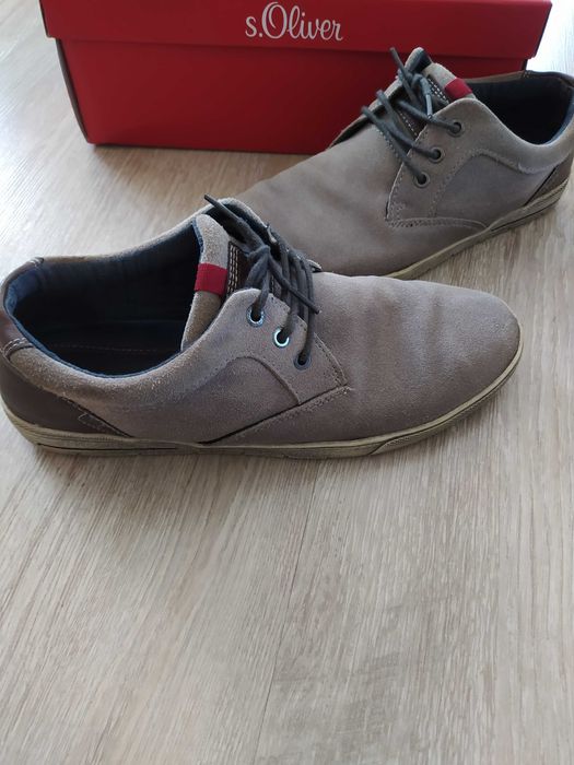Мъжки обувки от велур и естествена кожа S. Oliver (43)