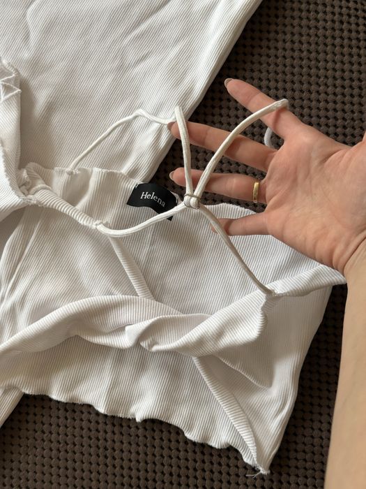 Бял дамски сет/комплект Helena