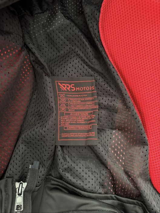 Geacă moto piele bovină RRS Motors L / protecții Level 2 / racing / touring
