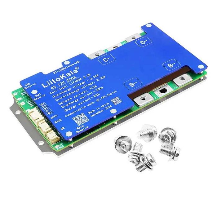 BMS БМС 12V 24V LIFEPO4 4S 100A 200A с Bluetooth