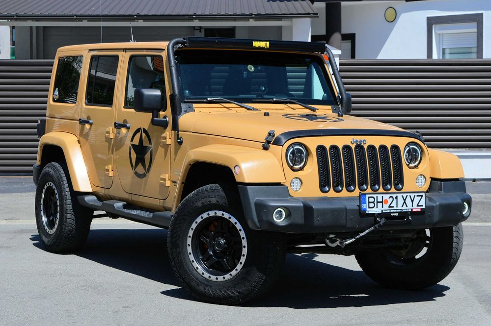 Jeep Wrangler Unlimited Editie Sahara 2.8 CRD 200 CP Automat - FULL OMOLOGAT - Troliu - Lift - 285/70R17 - An 2013