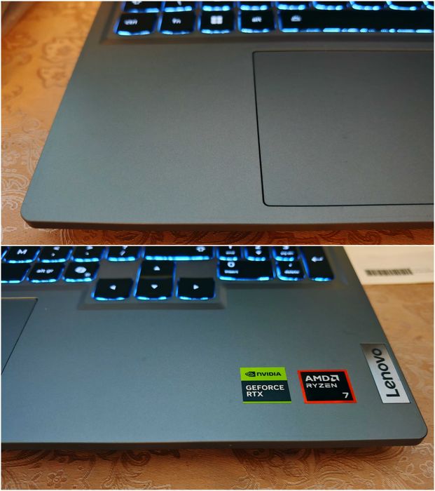 NVIDIA RTX 5060 8GB/AMD Ryzen 7 250/16GB RAM/512GB SSDNVME/15.6 FullHD IPS 144hz/Lenovo LOQ Gaming геймърски лаптоп пълен комплект гаранция до 09.2026