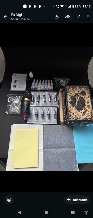 Set complet tattoo,are tot ce trebuie, produs nou
