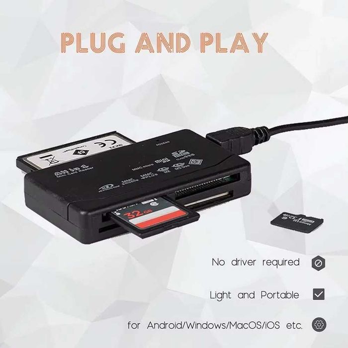 Card reader USB all in one - cititor carduri toate tipurile intr-unul
