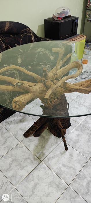 Трапезна маса от корен със два плота ПРОМОЦИЯ