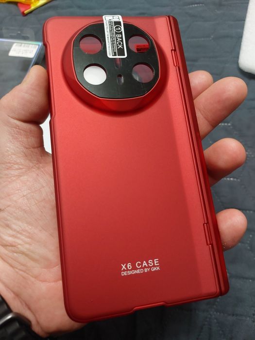 Husă Premium Huawei Mate X6 - Protecție 360°, Sticlă inclusă, Roșu