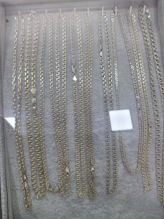 Мужские цепи и браслеты серебранные