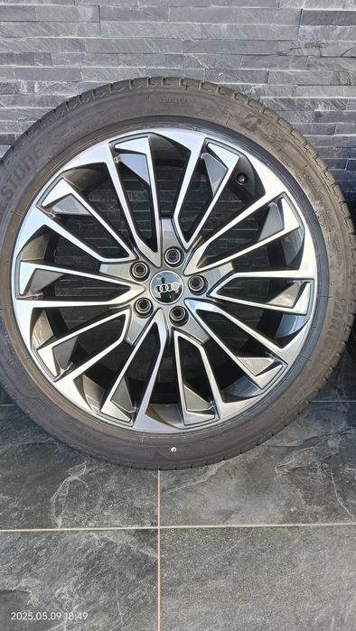 Jante originale audi A6 C8 "19, bicolor, Bridgestone 245 45 R19 AO