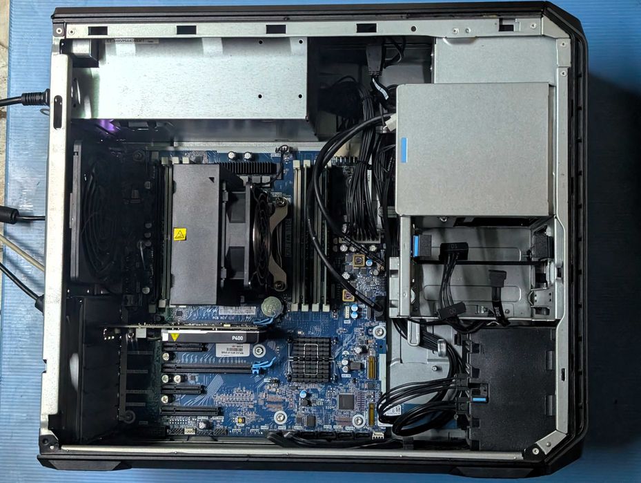 HP Z4 G4 Workstation Xeon W-2125, 32GB RAM, 512GB NVME, P400