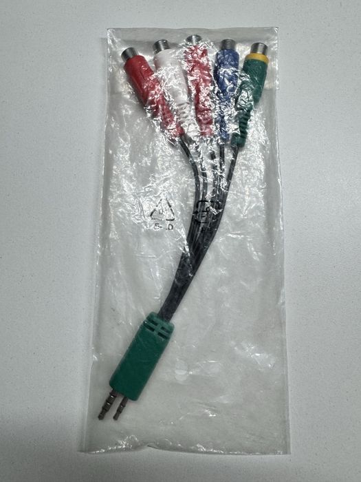 Компонентен кабел преходник (Component Adapter) за телевизор Samsung / LG – Двоен жак към 5x RCA