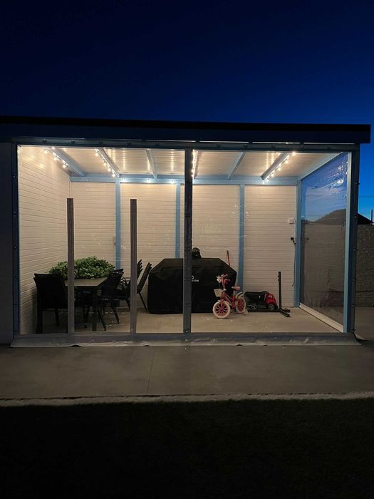 Inchideri terase cu folie transparenta