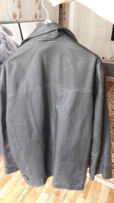 кожаная куртка мужская 6  XL