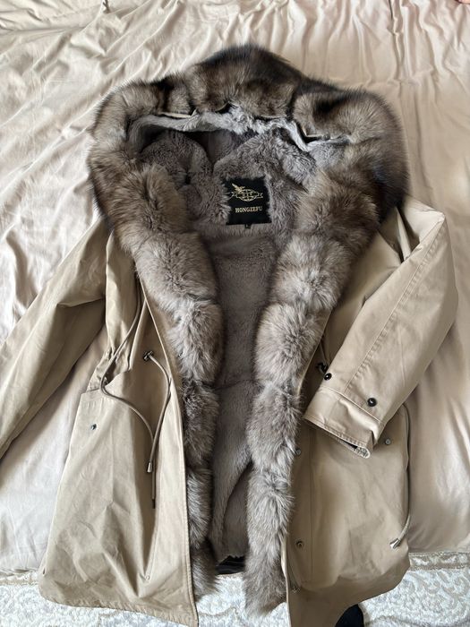 Парка с натуральным мехом