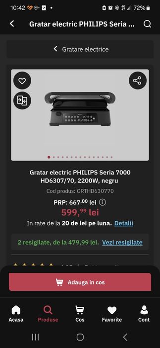 Gratar electric Philips seria 7000